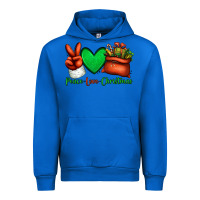 Cobalt peace love Christmas Santa Claus hand Urban Hoodie - Jasminsmagicworld