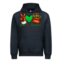 Navy peace love Christmas Santa Claus hand Urban Hoodie - Jasminsmagicworld