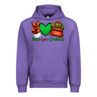 Tulip peace love Christmas Santa Claus hand Urban Hoodie - Jasminsmagicworld