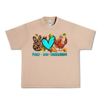 Peace Love Thanksgiving Urban Heavy Tee | Teevron