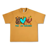 Peanut Butter peace love thanksgiving Urban Heavy Tee - Zillion Design Studio