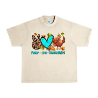 Sandshell peace love thanksgiving Urban Heavy Tee - Zillion Design Studio