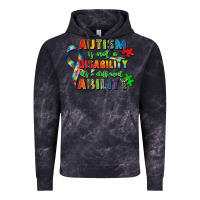 Cloud Black autism is not a disability its a different ability Vintage Hoodie - Zillion Design Studio