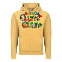 Autism Is Not A Disability Its A Different Ability Vintage Hoodie | Teevron