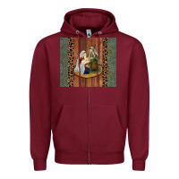 Burgundy jesus Zipper Hoodie - JahusDesignShop