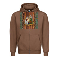 Chestnut jesus Zipper Hoodie - JahusDesignShop