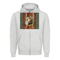 Dove Grey jesus Zipper Hoodie - JahusDesignShop