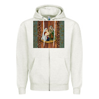 Oatmeal Heather jesus Zipper Hoodie - JahusDesignShop