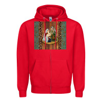 Red jesus Zipper Hoodie - JahusDesignShop