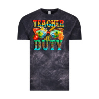 Cloud Black teacher off duty Vintage Tee - texasbilliewilder