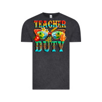 Vintage Black teacher off duty Vintage Tee - texasbilliewilder