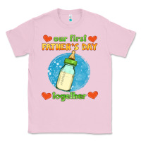 Bubblegum Pink our first father's day together and baby bottle Classic Tee - HRA Design Shop
