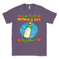 Lavender our first father's day together and baby bottle Classic Tee - HRA Design Shop
