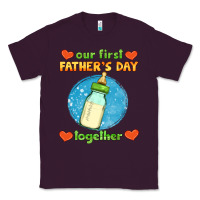 Plum our first father's day together and baby bottle Classic Tee - HRA Design Shop