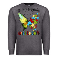 Charcoal Heather it's ok to be different Premium Sweatshirt - MaliasSmallBusiness