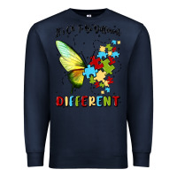 Navy it's ok to be different Premium Sweatshirt - MaliasSmallBusiness