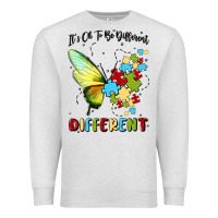 Oatmeal Heather it's ok to be different Premium Sweatshirt - MaliasSmallBusiness