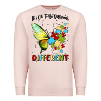 Pale Pink it's ok to be different Premium Sweatshirt - MaliasSmallBusiness