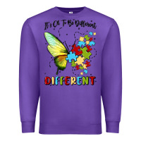 Purple it's ok to be different Premium Sweatshirt - MaliasSmallBusiness
