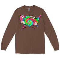 Chestnut lgbtq america map Long Sleeve Tee - HRA Design Shop