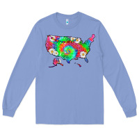 Colony Blue lgbtq america map Long Sleeve Tee - HRA Design Shop