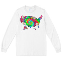 White lgbtq america map Long Sleeve Tee - HRA Design Shop
