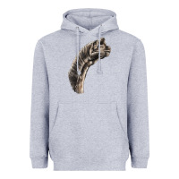 Heather Grey brachiosaurus face Heavyweight Hoodie - LillyAllenDesigns