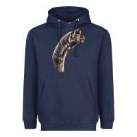 Navy brachiosaurus face Heavyweight Hoodie - LillyAllenDesigns