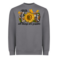 Storm with god all things are possible Heavyweight Sweatshirt - texasbilliewilder