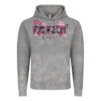 Cloud Rock It's Freezin Season Pink Christmas Vintage Hoodie - RanaPortraitStore