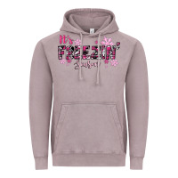 Vintage Zinc It's Freezin Season Pink Christmas Vintage Hoodie - RanaPortraitStore