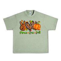 Oil Green peace love fall Urban Heavy Tee - Zillion Design Studio