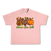 Salmon peace love fall Urban Heavy Tee - Zillion Design Studio