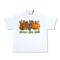 White peace love fall Urban Heavy Tee - Zillion Design Studio
