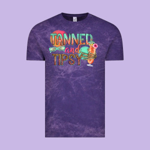 Tanned And Tipsy Vintage Tee Designed By Texasbilliewilder