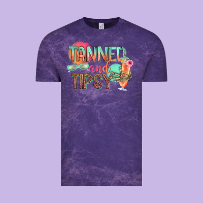 Tanned And Tipsy Vintage Tee Designed By Texasbilliewilder
