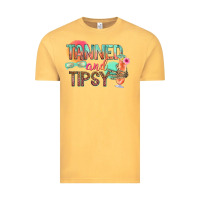 Vintage Mustard tanned and tipsy Vintage Tee - texasbilliewilder
