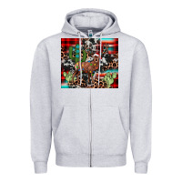 Heather Grey christmas reinder Zipper Hoodie - JahusDesignShop