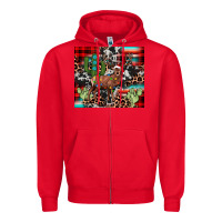 Red christmas reinder Zipper Hoodie - JahusDesignShop