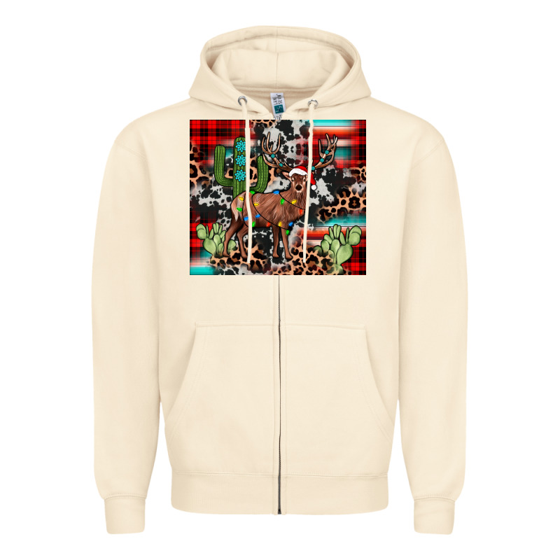 Christmas Reinder Zipper Hoodie by JahusDesignShop | Teevron