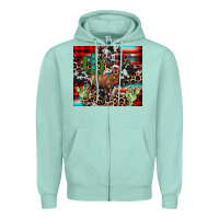 Seafoam christmas reinder Zipper Hoodie - JahusDesignShop
