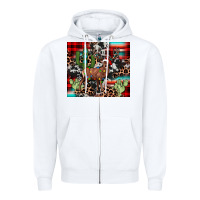 White christmas reinder Zipper Hoodie - JahusDesignShop