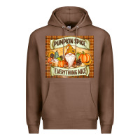Chestnut Pumpkin Spice Everything Nice Gnome Premium Hoodie - MaliasSmallBusiness
