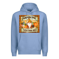 Colony Blue Pumpkin Spice Everything Nice Gnome Premium Hoodie - MaliasSmallBusiness