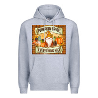 Heather Grey Pumpkin Spice Everything Nice Gnome Premium Hoodie - MaliasSmallBusiness