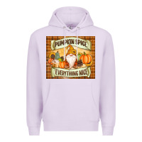 Lilac Pumpkin Spice Everything Nice Gnome Premium Hoodie - MaliasSmallBusiness