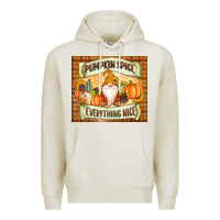 Oatmeal Heather Pumpkin Spice Everything Nice Gnome Premium Hoodie - MaliasSmallBusiness