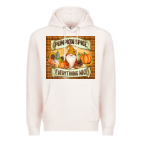 Pale Pink Pumpkin Spice Everything Nice Gnome Premium Hoodie - MaliasSmallBusiness