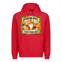 Red Pumpkin Spice Everything Nice Gnome Premium Hoodie - MaliasSmallBusiness