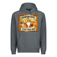 Rock Pumpkin Spice Everything Nice Gnome Premium Hoodie - MaliasSmallBusiness